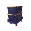 STURDY PLASTIC STORAGE CRATE with LIDS